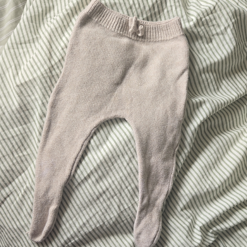 Zara Baby Knit Footed Leggings